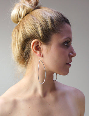 extra-long petal earrings