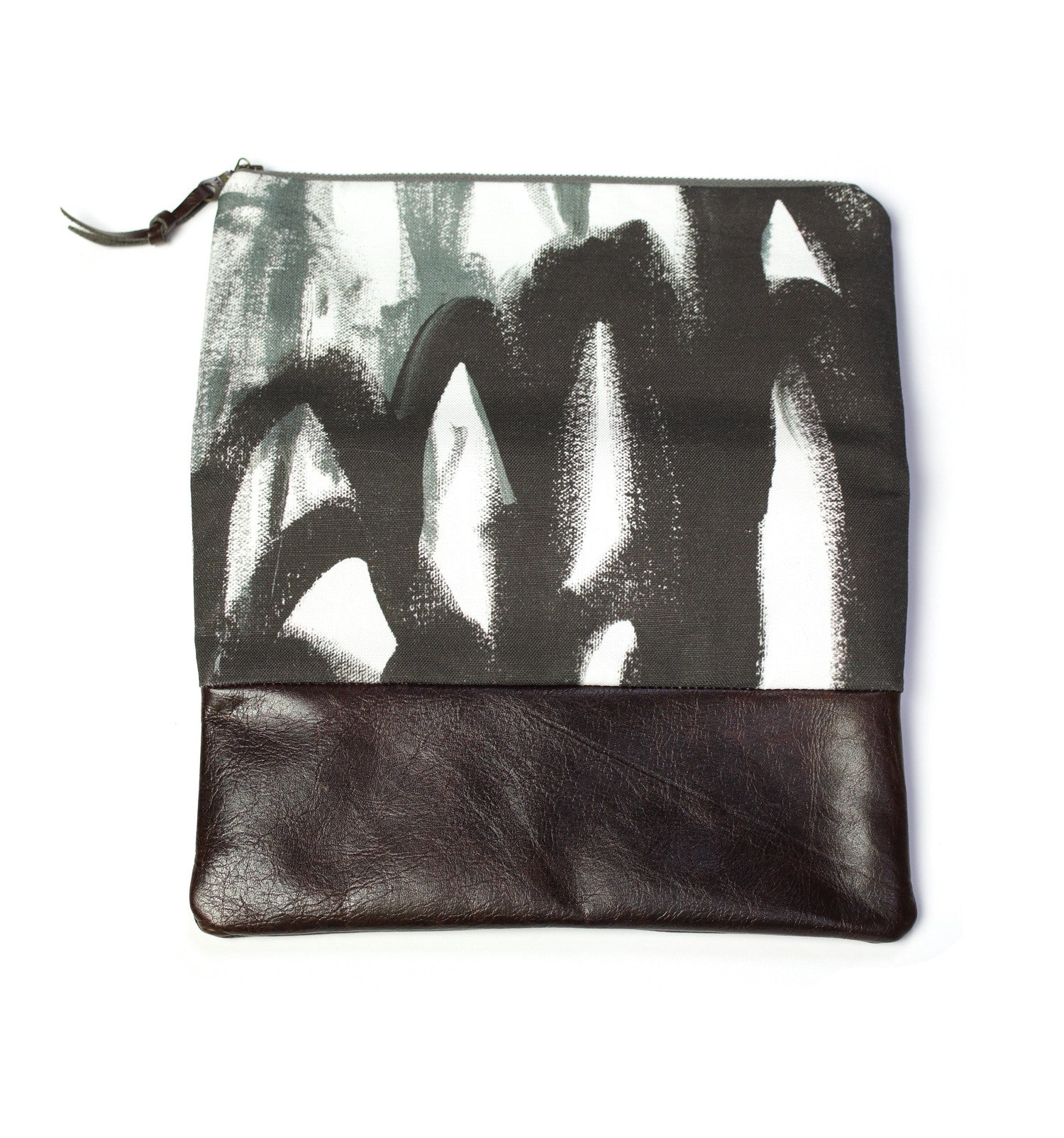 Magpie foldover clutch