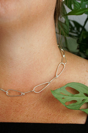 Petite Modular Necklace No. 1 in silver