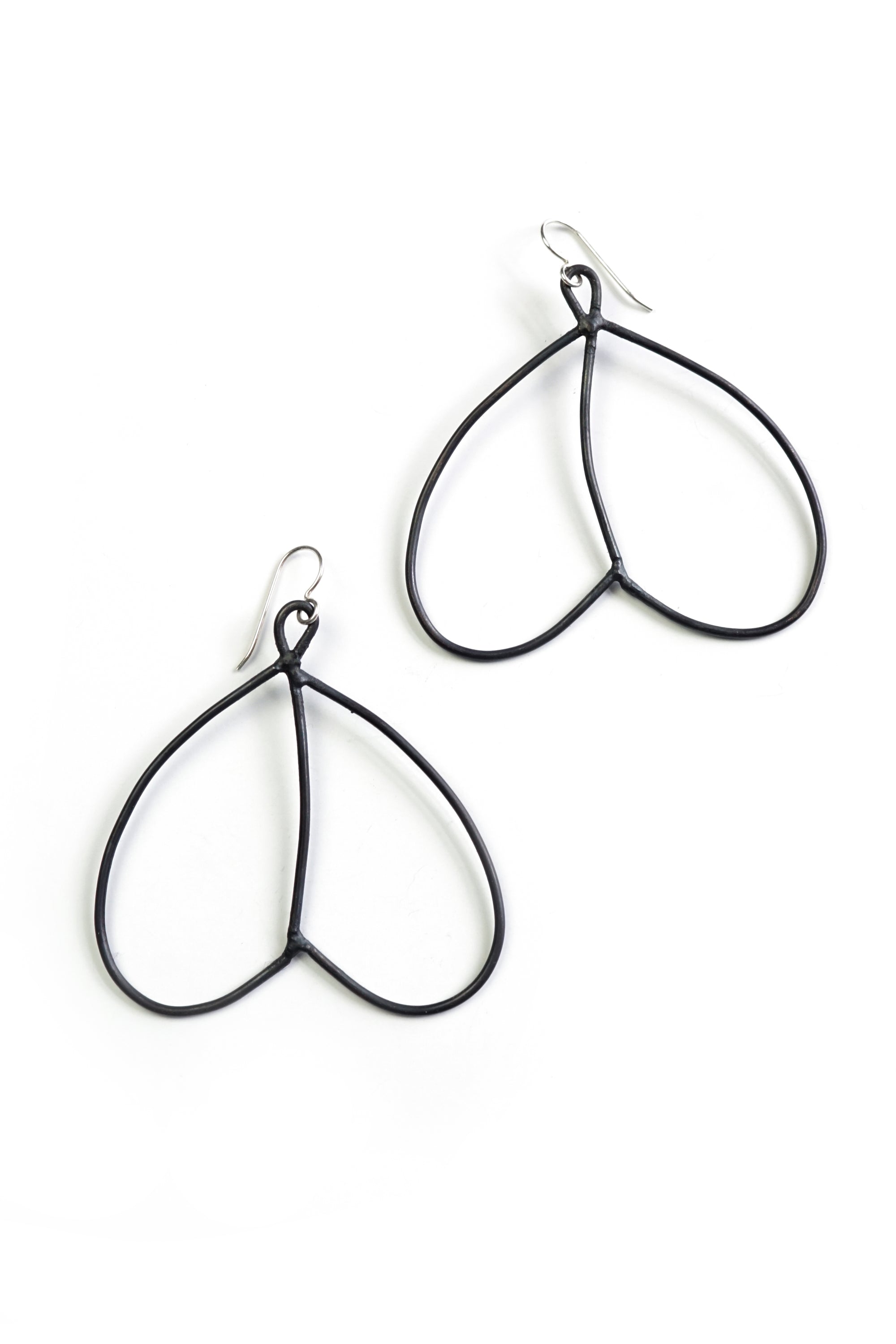 lightweight bronze wire statement earrings