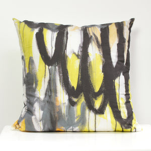 Wings Pillow in yellow