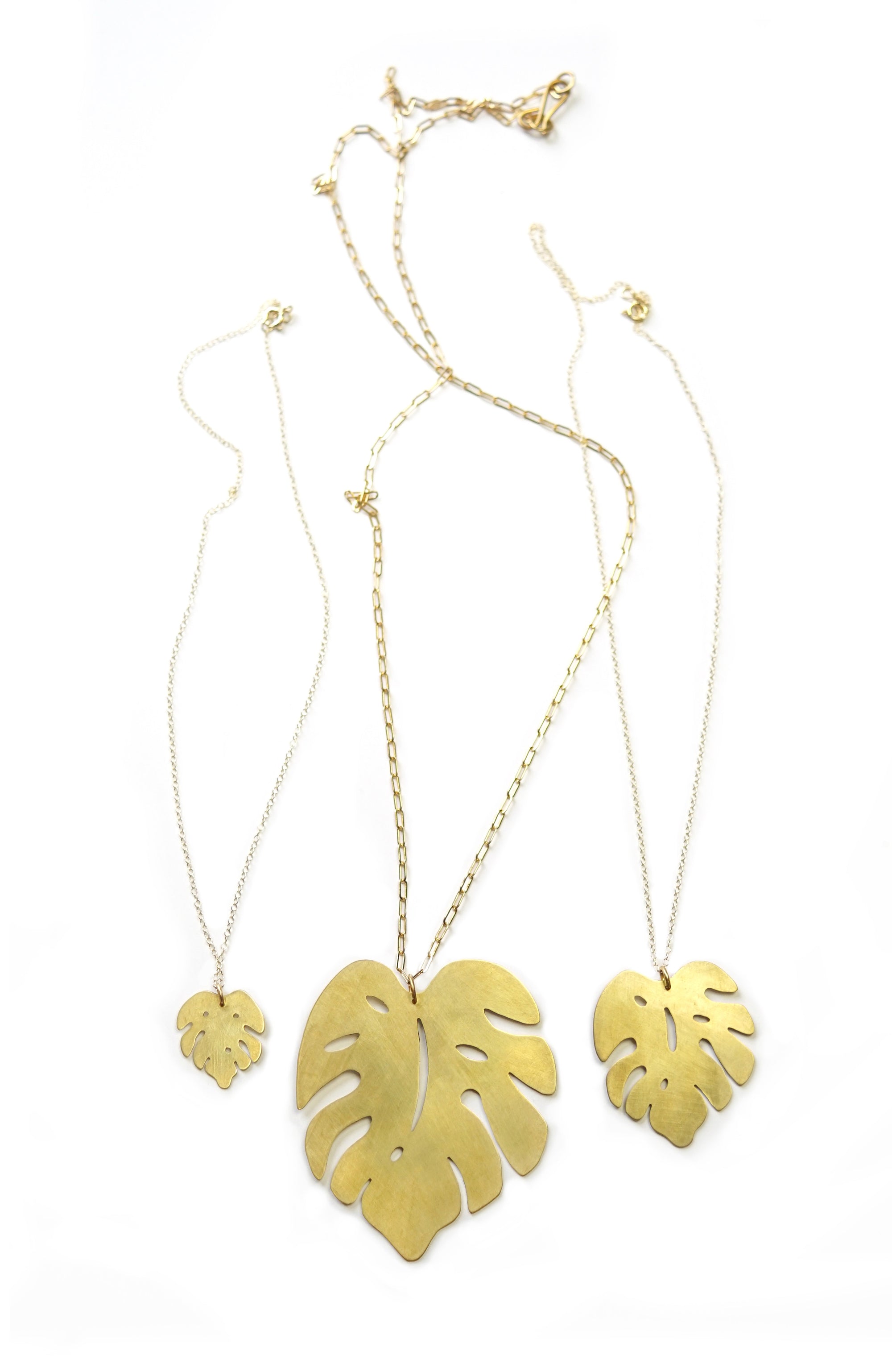 Monstera leaf jewelry