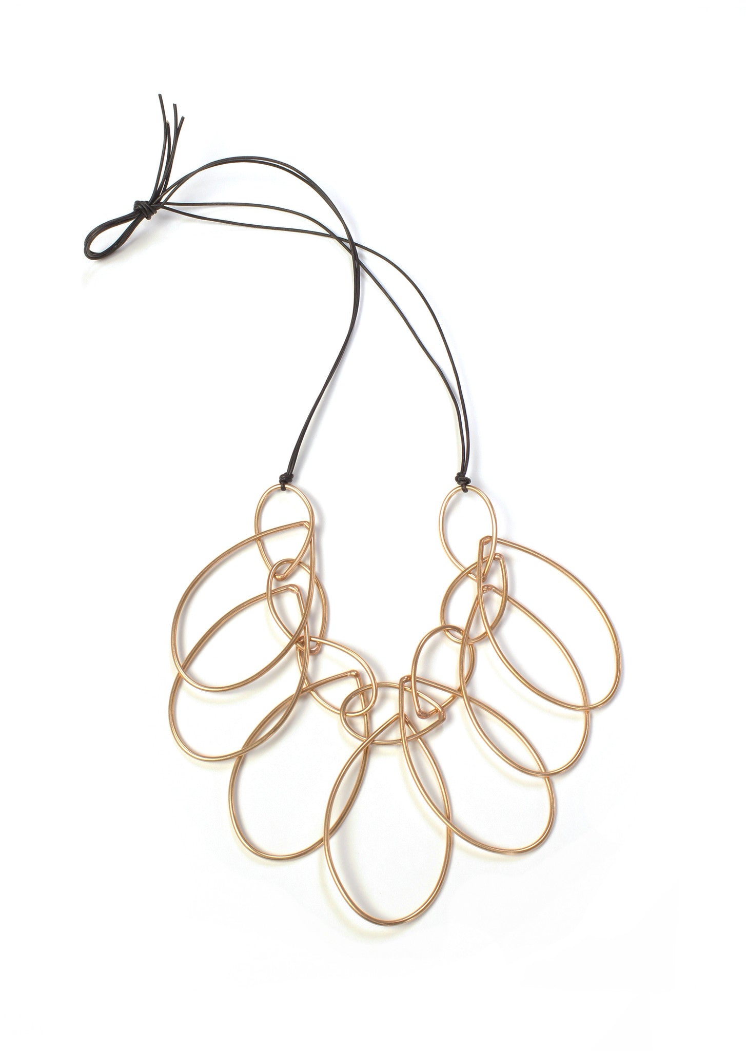 bronze and leather jewelry