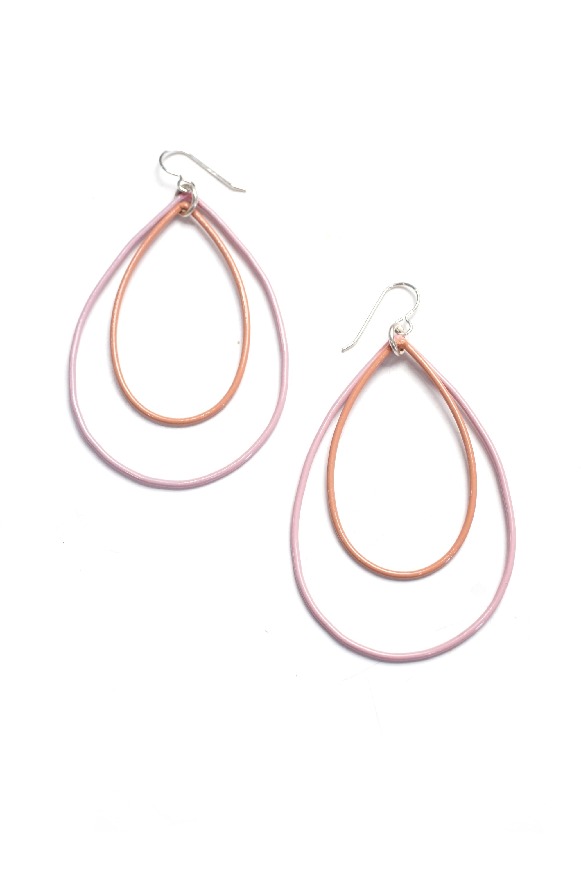 Large Eva earrings in Bubblegum and Dusty Rose - sample sale