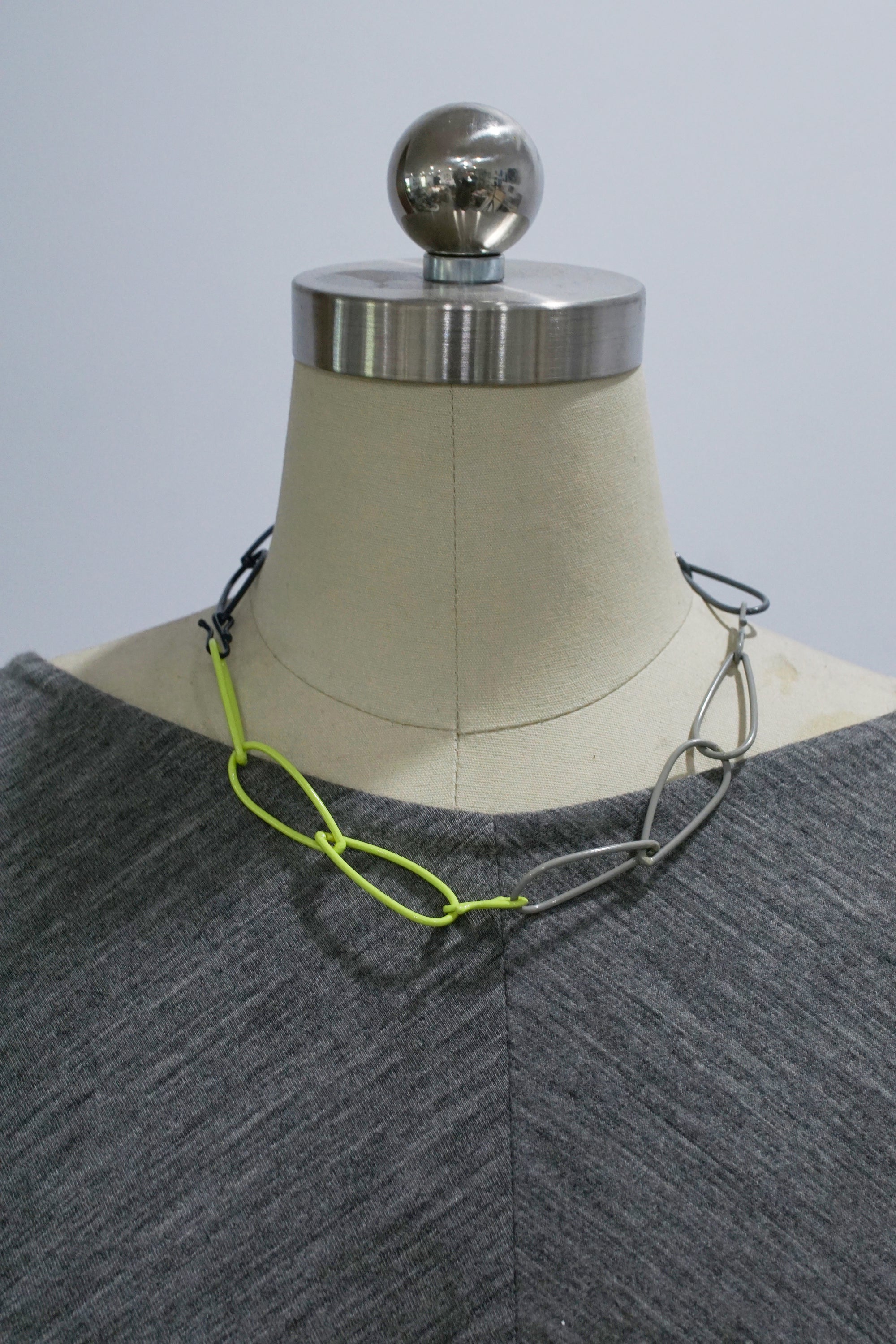 Modular Necklace in Neon and Grey - sample sale