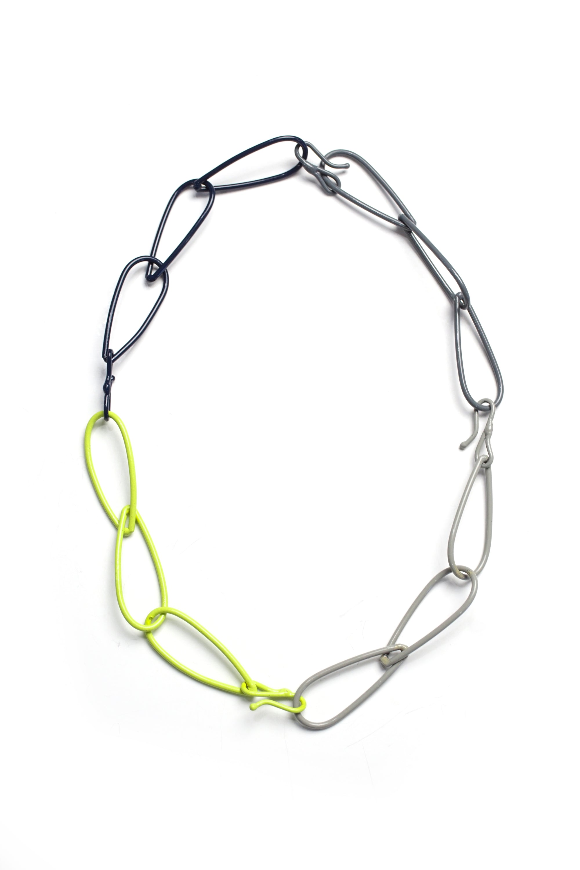 Modular Necklace in Neon and Grey - sample sale