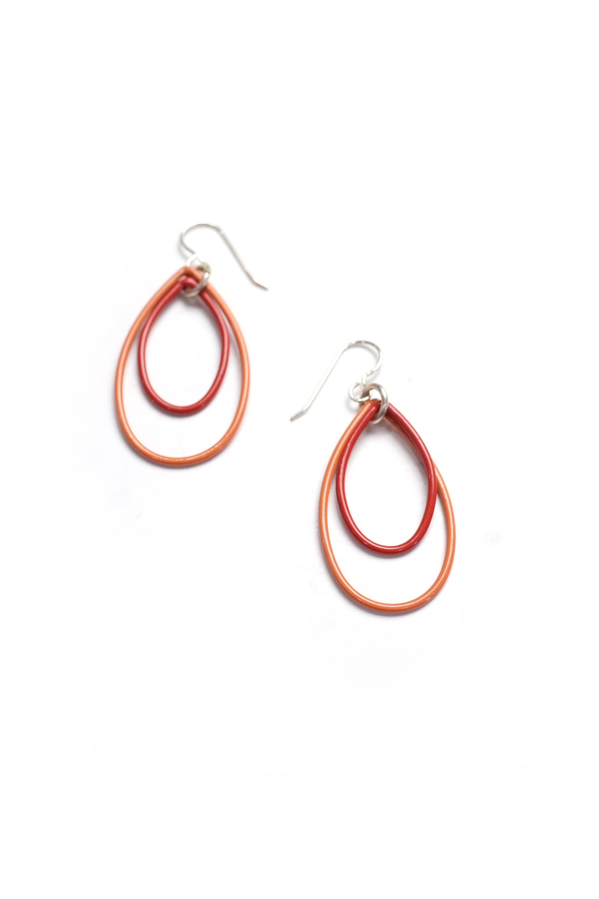 Ella earrings in Desert Coral and Coral Red - sample sale