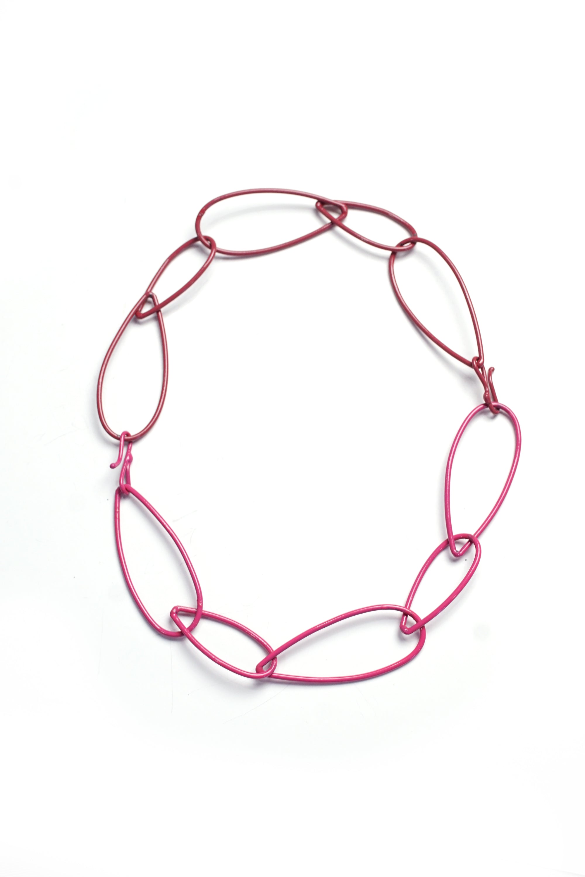 Modular Necklace in Magenta and Red - sample sale