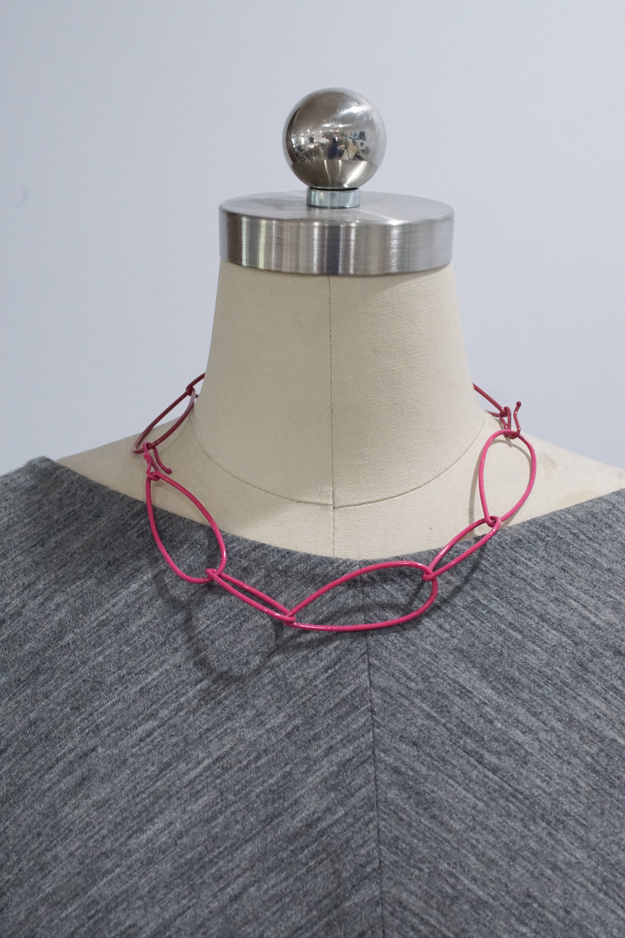 Modular Necklace in Magenta and Red - sample sale