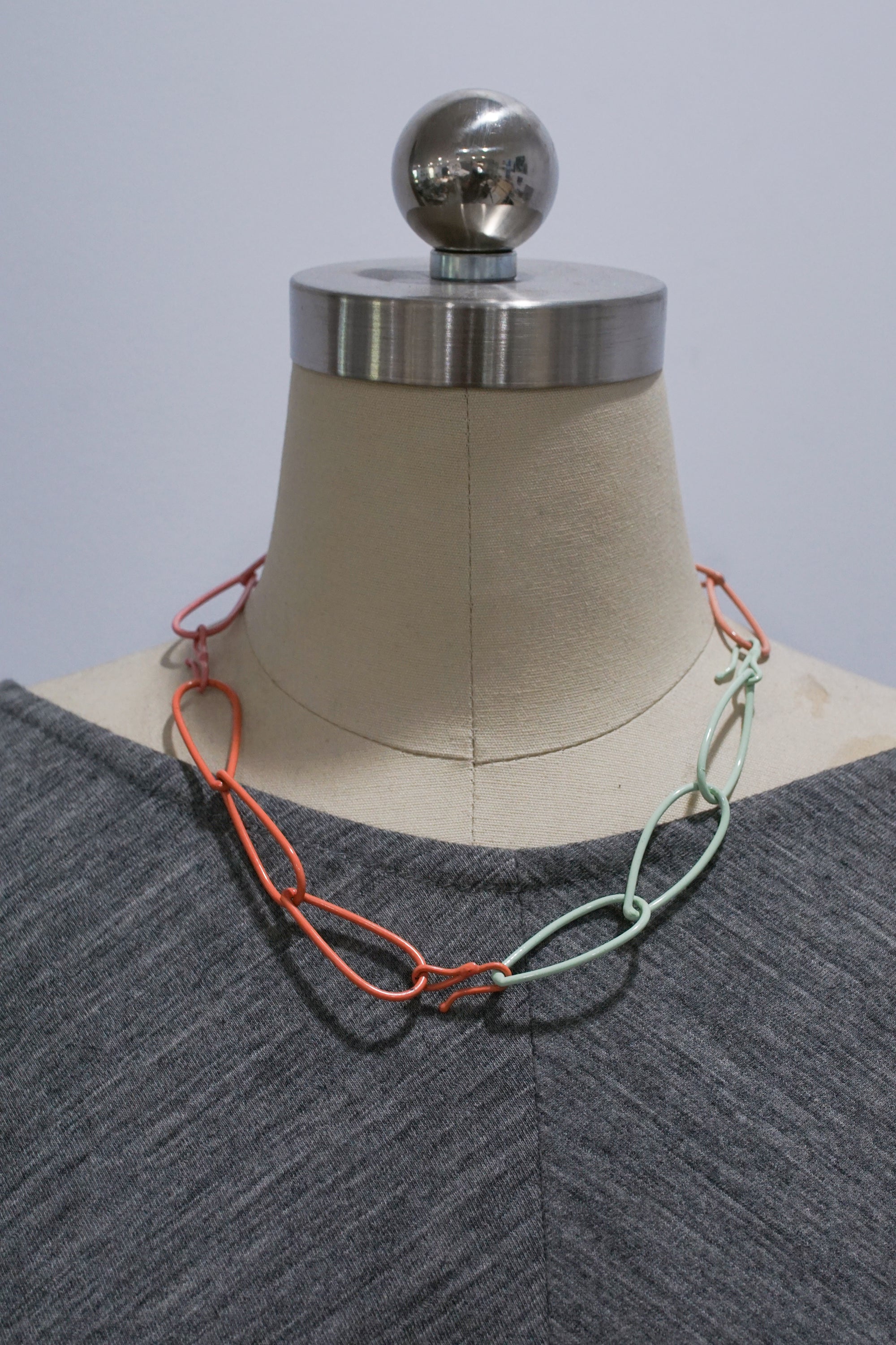 Modular Necklace in Pink and Green - sample sale
