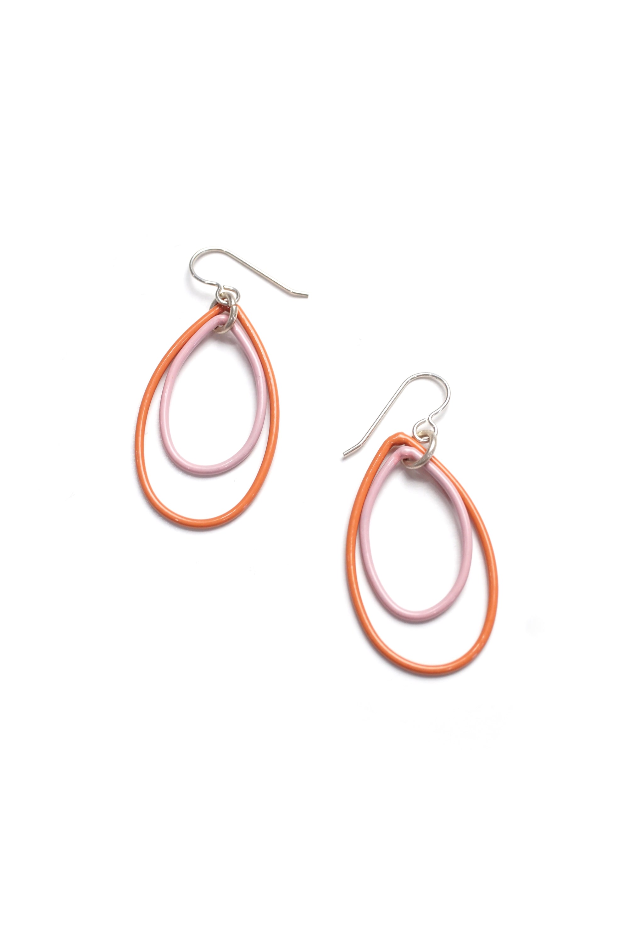 Nellie earrings in Desert Coral and Bubblegum- sample sale