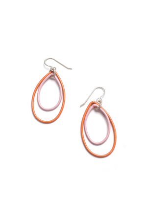 Nellie earrings in Desert Coral and Bubblegum- sample sale