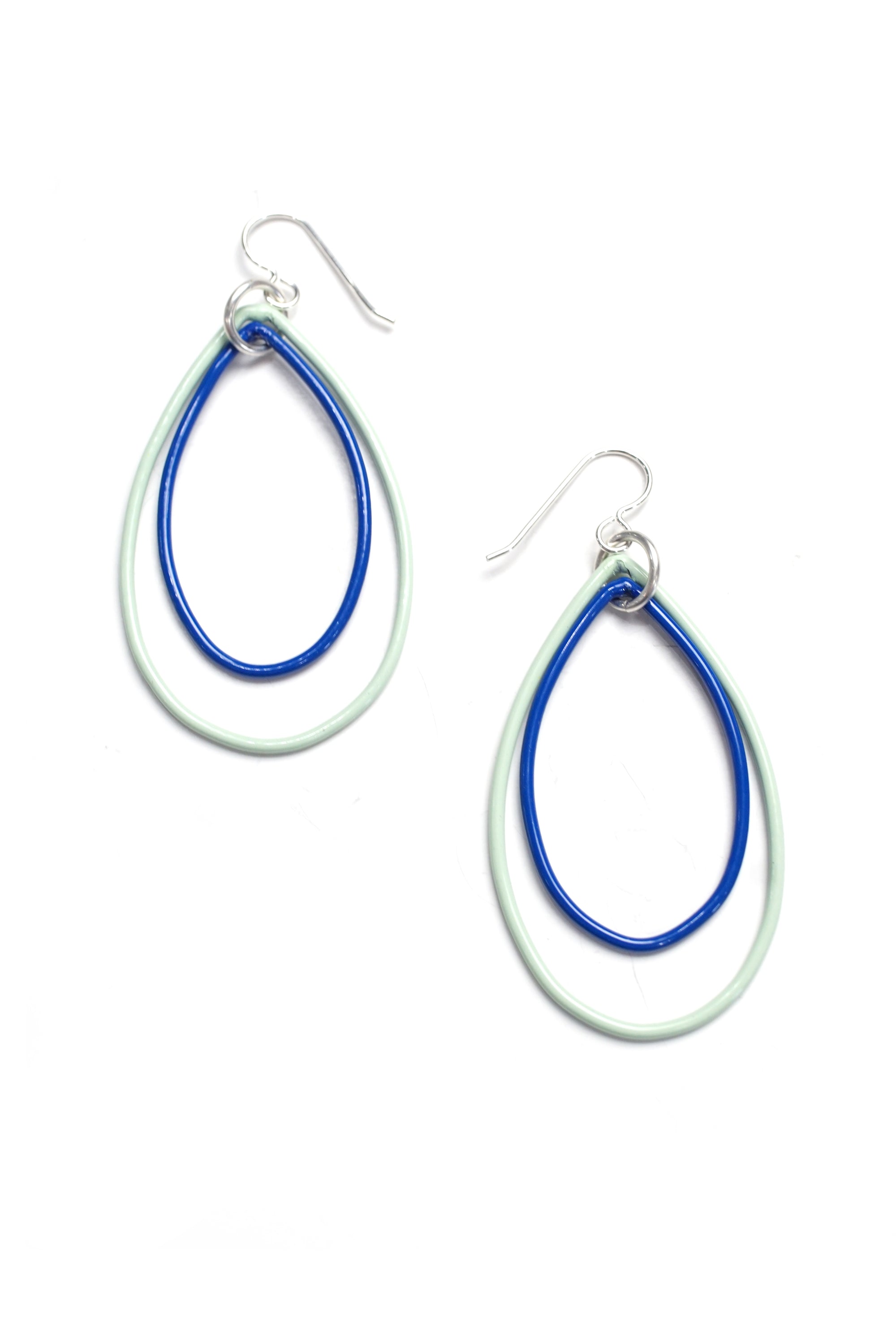 Eva earrings in Soft Mint and Electric Blue  - sample sale