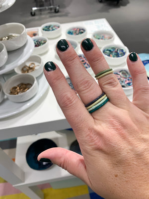 Colorful Stacking Rings - Mystery Stack of 3