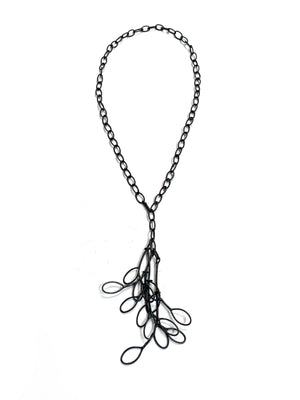 Leaf lariat necklace - sample sale