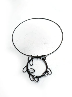 Circle leaf pendant - sample sale