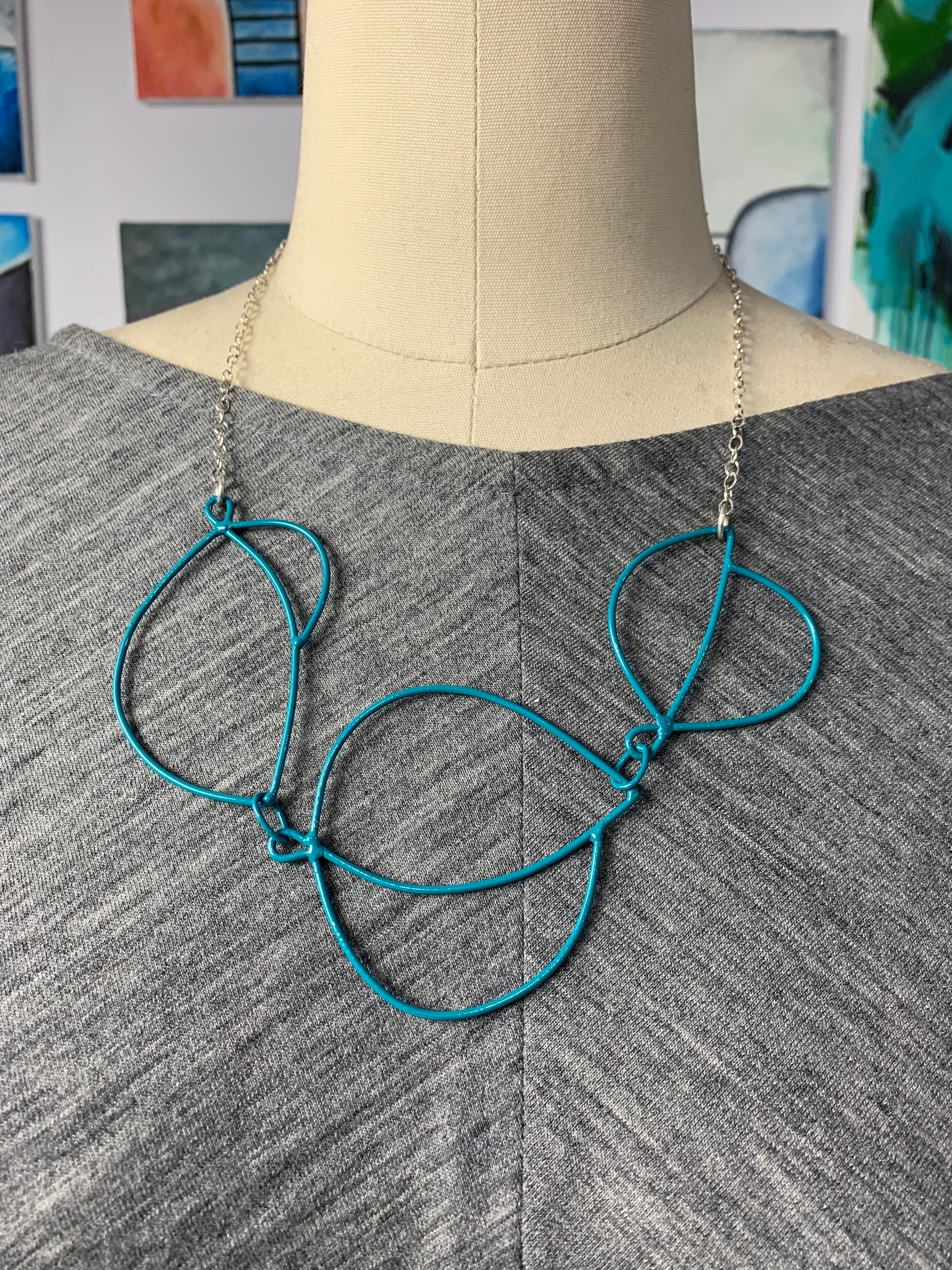 Embiller Necklace in Dark Teal