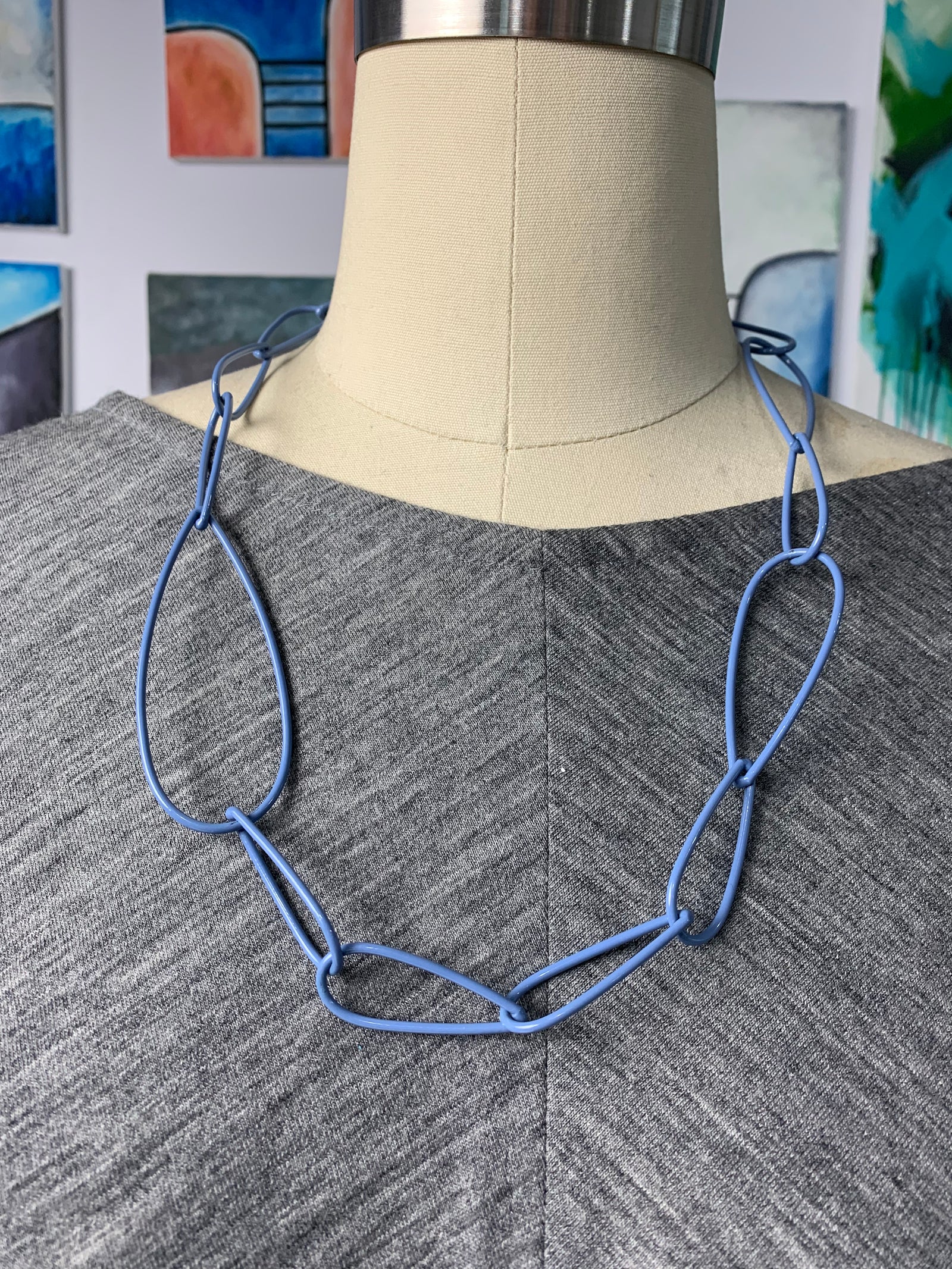 Modular Necklace No. 4 in Lavender Grey - sample sale