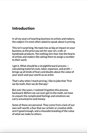 The Artists & Profit Makers Guide to Pricing Signed Paperback PRE-ORDER