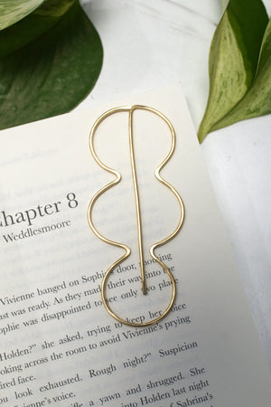 Asti Modern Brass Bookmark