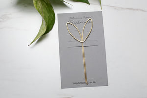 Bloom Botanical Brass Bookmark