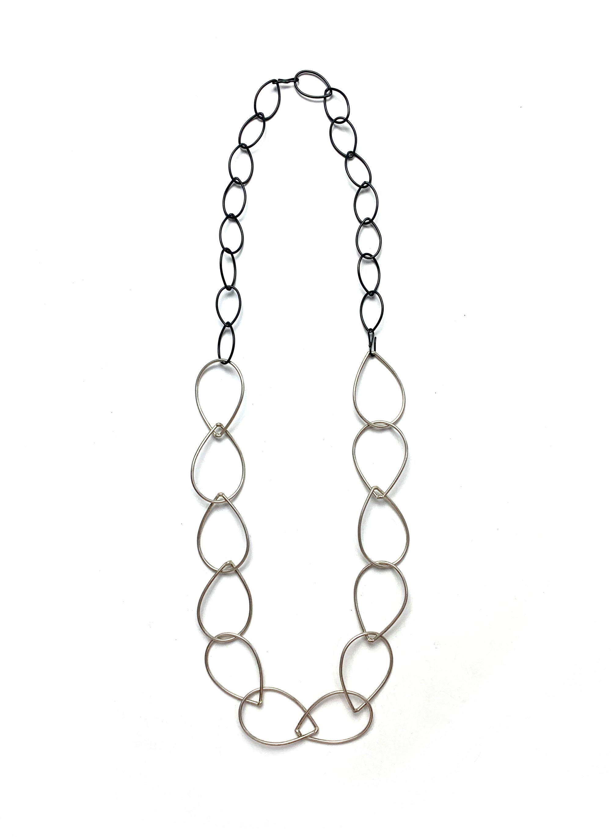 Diana necklace in silver and steel - sample sale