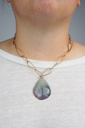Chroma Necklace in Bronze, Storm Grey, and Dusty Mauve