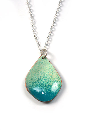 Chroma Pendant in Soft Mint and Bold Teal