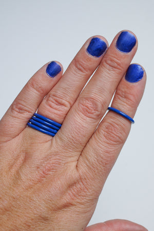 Stacking Ring in Electric Blue