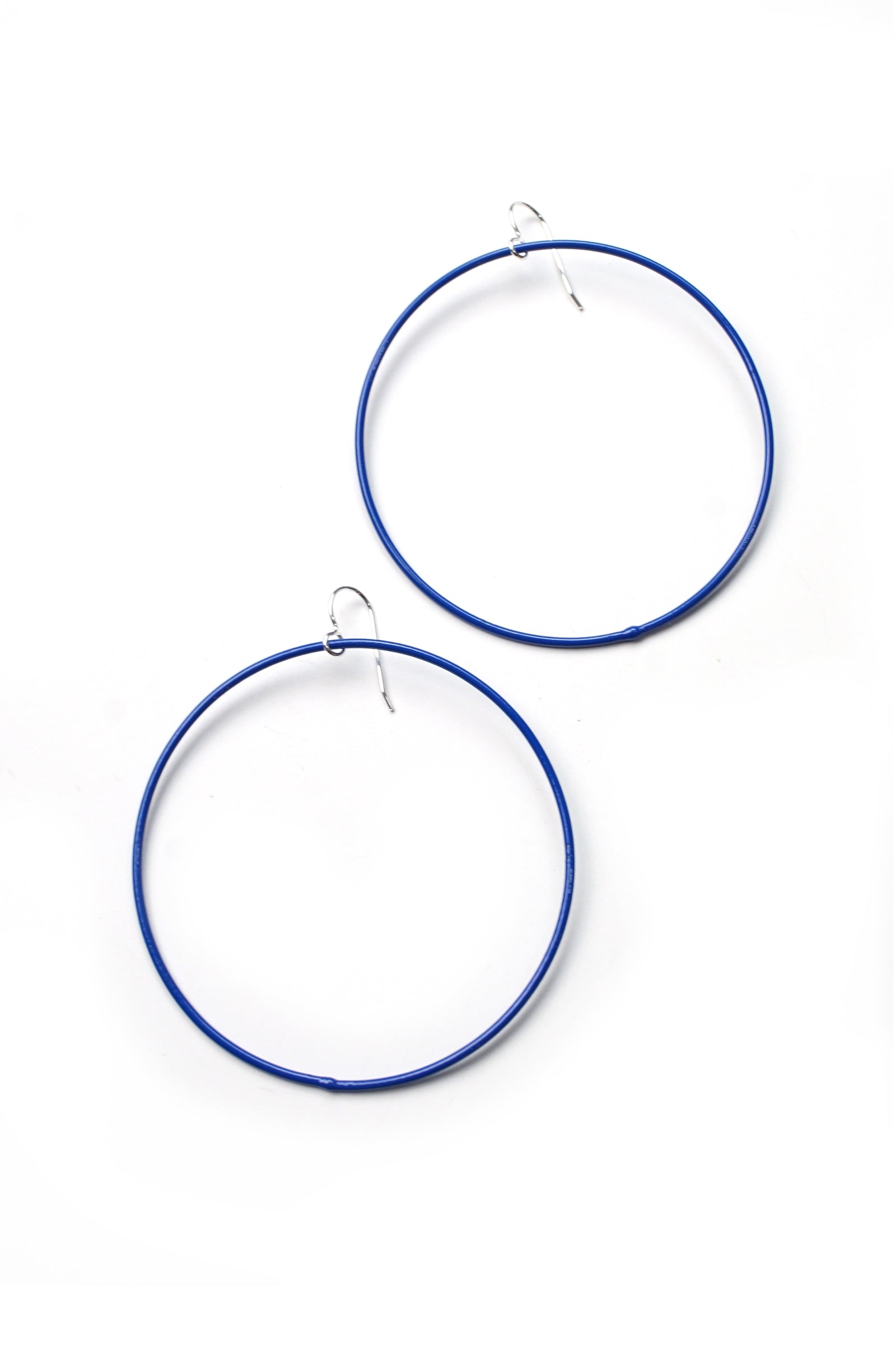 Extra Large Evident Earrings in Electric Blue - sample sale
