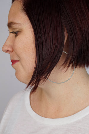 Extra Large Evident Earrings in Stone Grey - sample sale