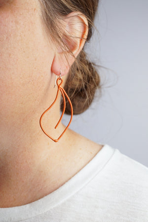 Flourish Earrings in Burnt Orange