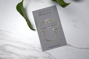 Kolme Modern Floral Brass Bookmark
