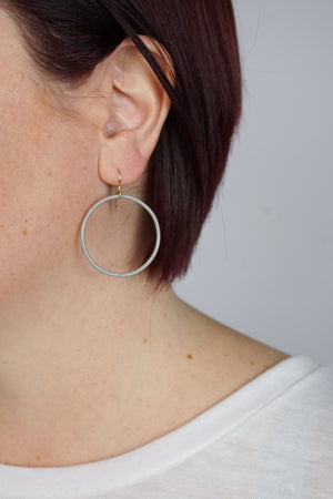 Medium Evident Earrings in Stone Grey - sample sale