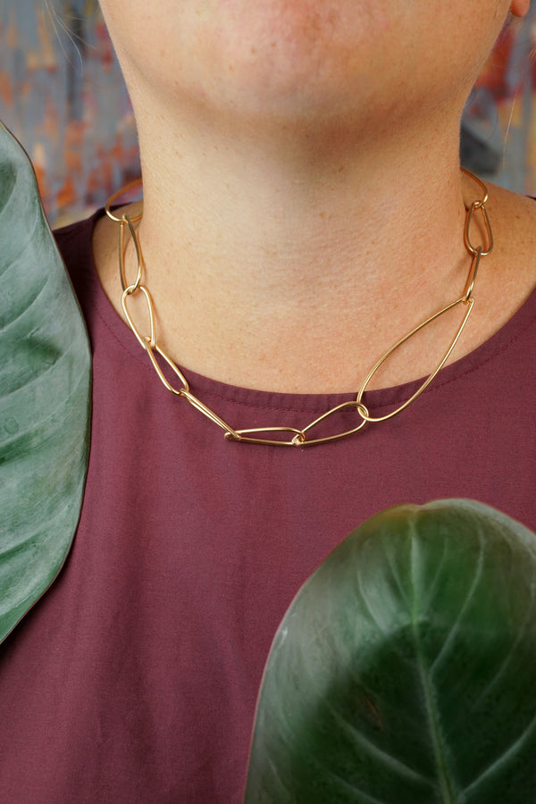 Midi Modular Necklace No. 2 in bronze - sample sale - megan auman