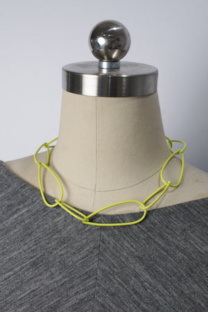 Modular Necklace No. 1 in Neon Chartreuse