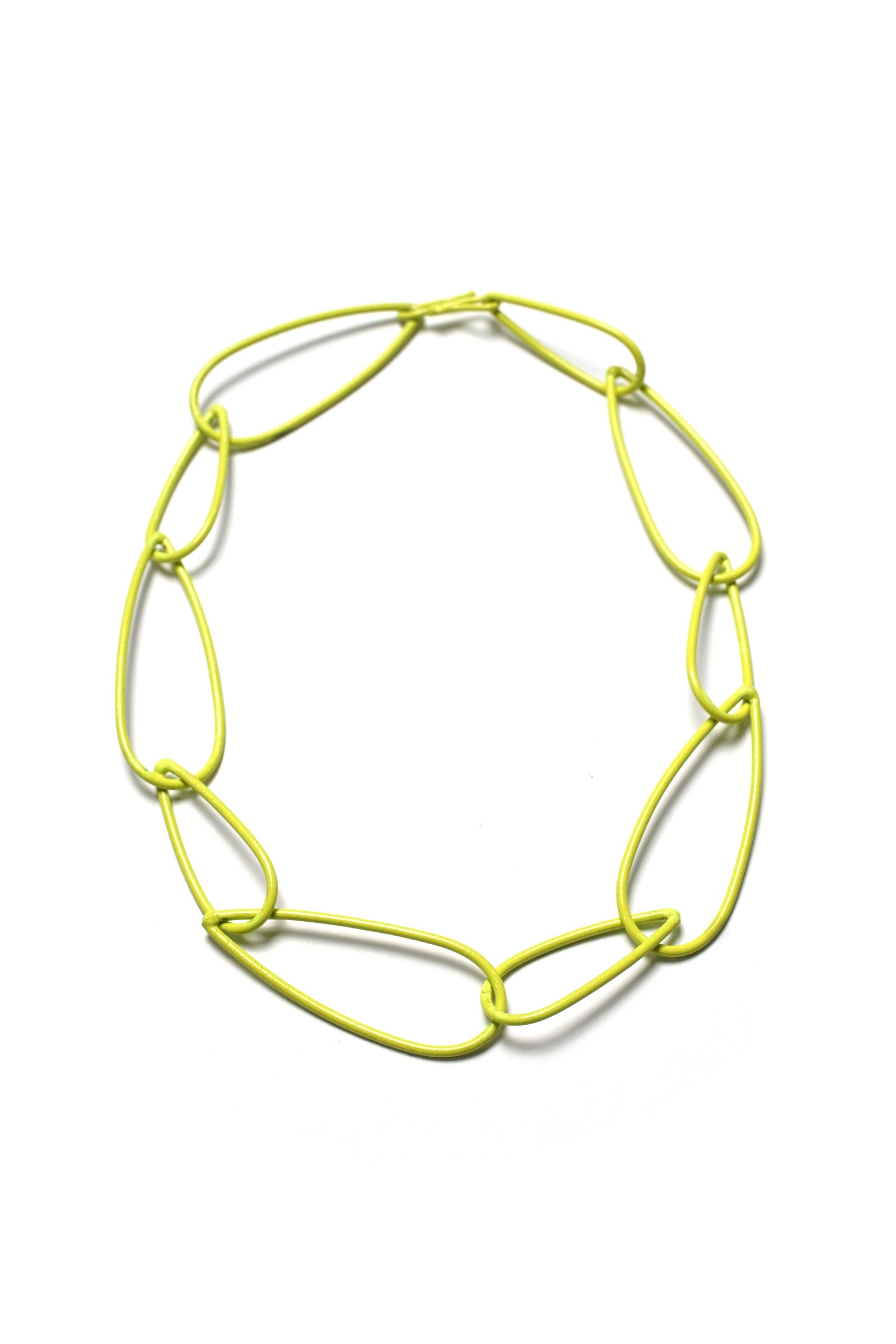 Modular Necklace No. 1 in Neon Chartreuse