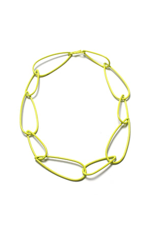 Modular Necklace No. 1 in Neon Chartreuse