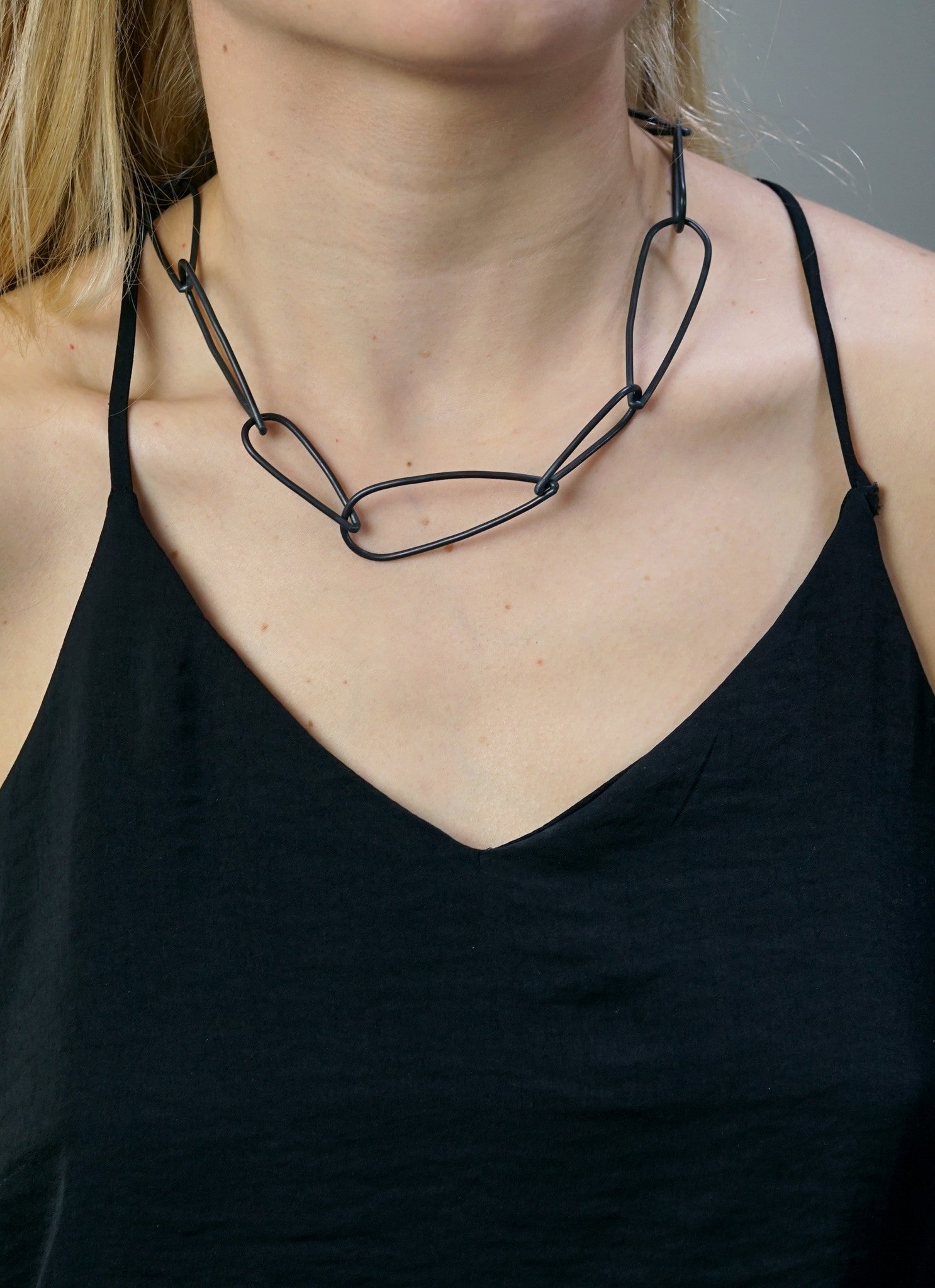 Modular Necklace No. 1 in steel - sample sale