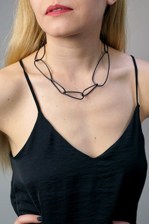 Modular Necklace No. 2 in steel - sample sale