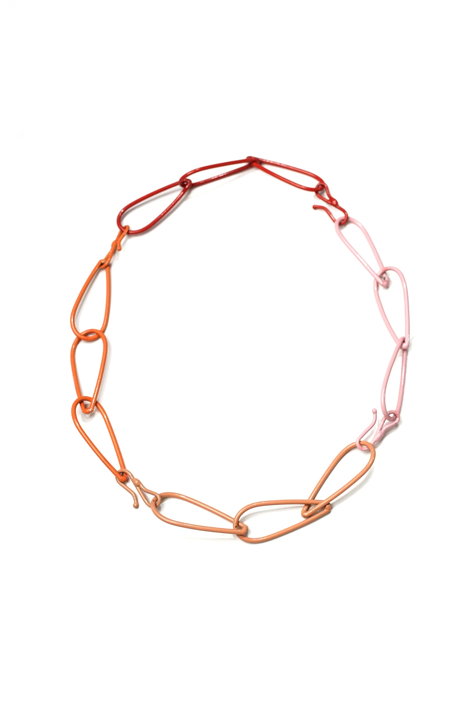 Modular Necklace in Pink and Red