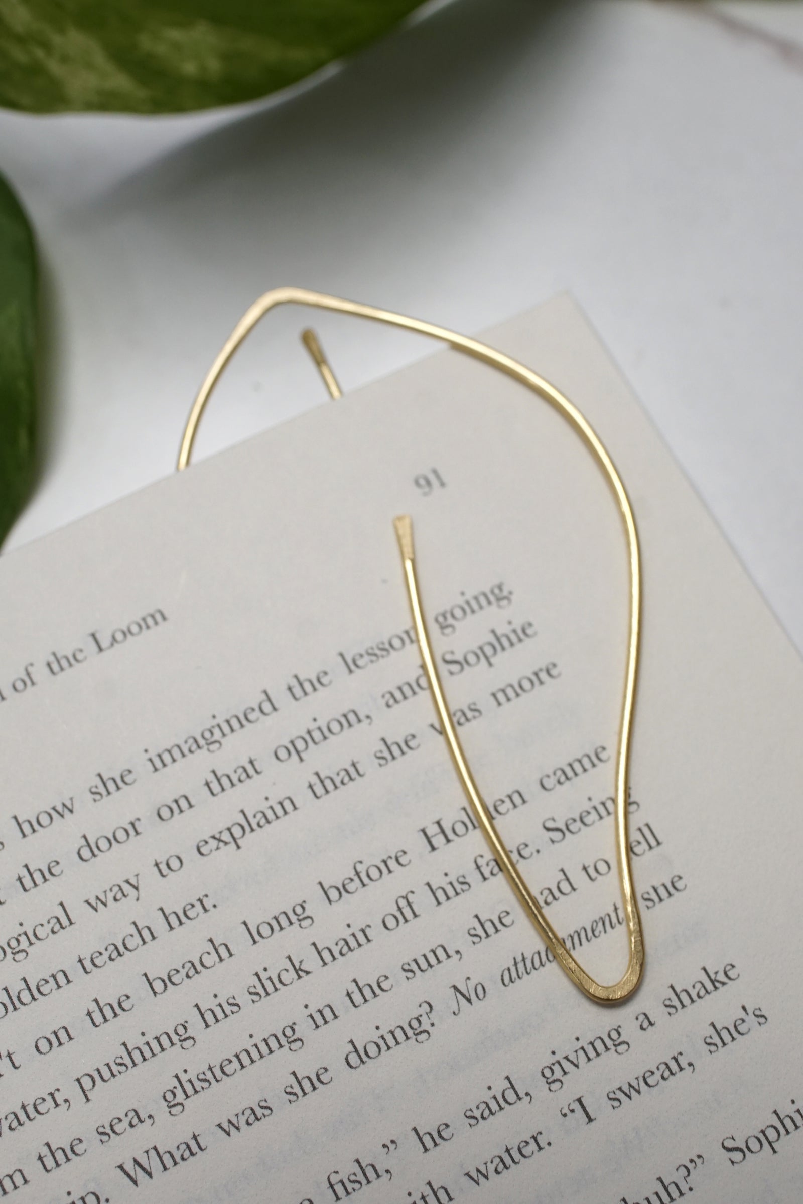 Petale Cheeky Botanical Brass Bookmark