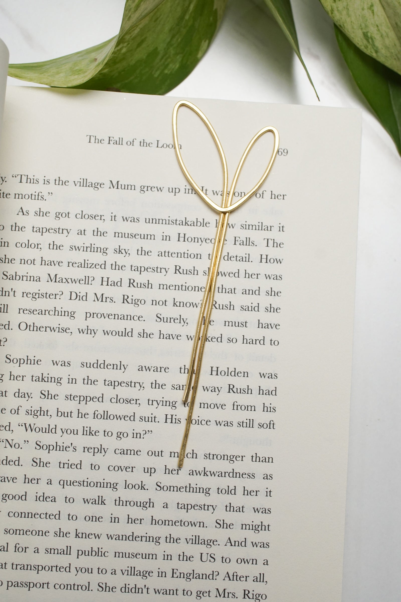 Sprout Botanical Brass Bookmark