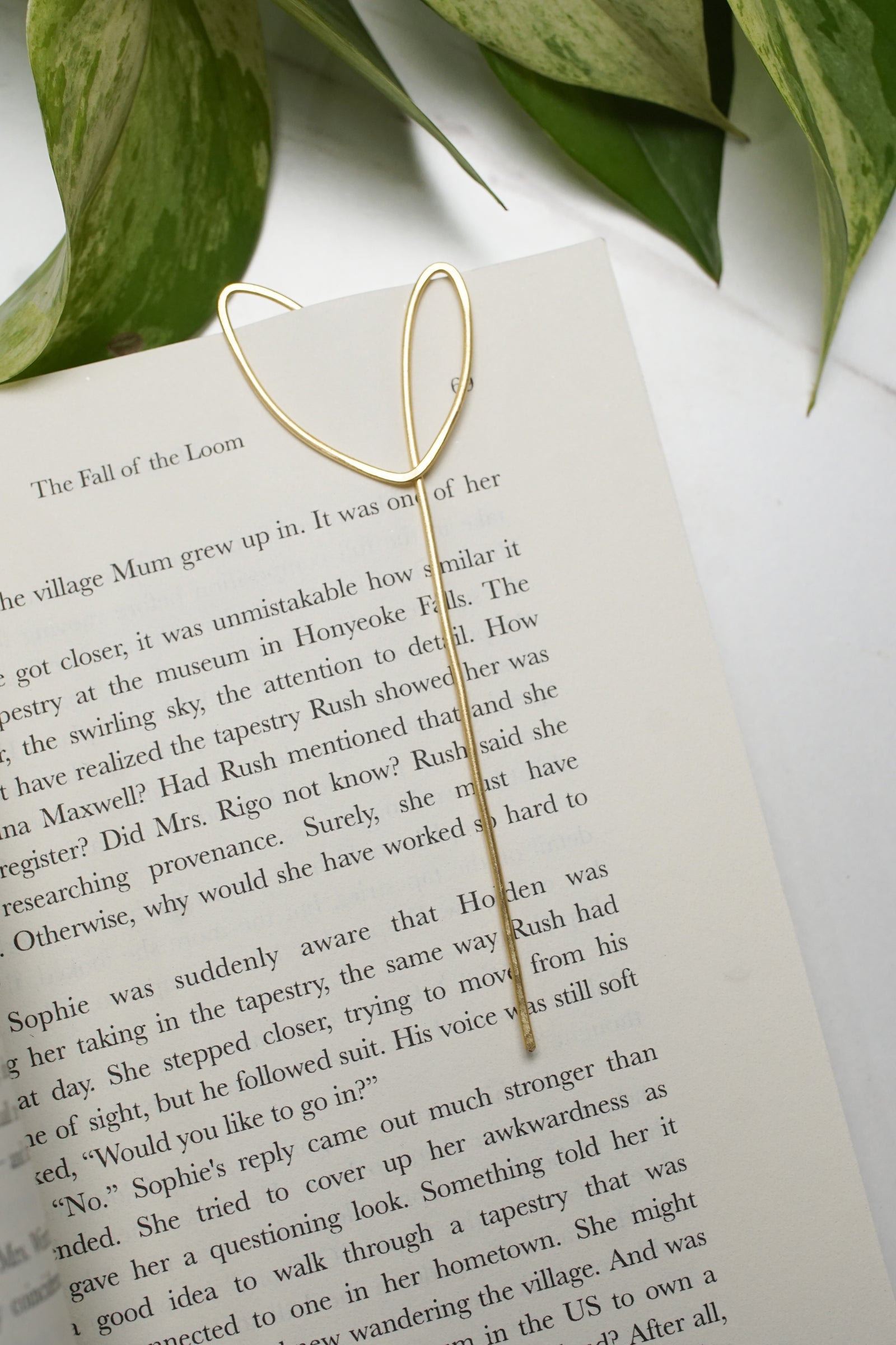 Sprout Botanical Brass Bookmark