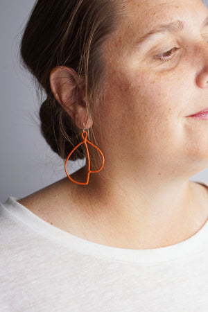 Volo Earrings in Burnt Orange