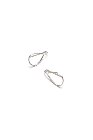 Extra Small Droplet Threader Earrings in silver or gold-filled