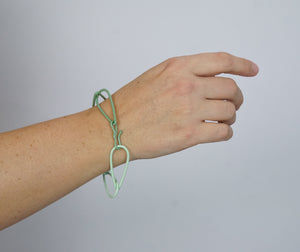 Modular Bracelet in Soft Mint and Pale Green - medium