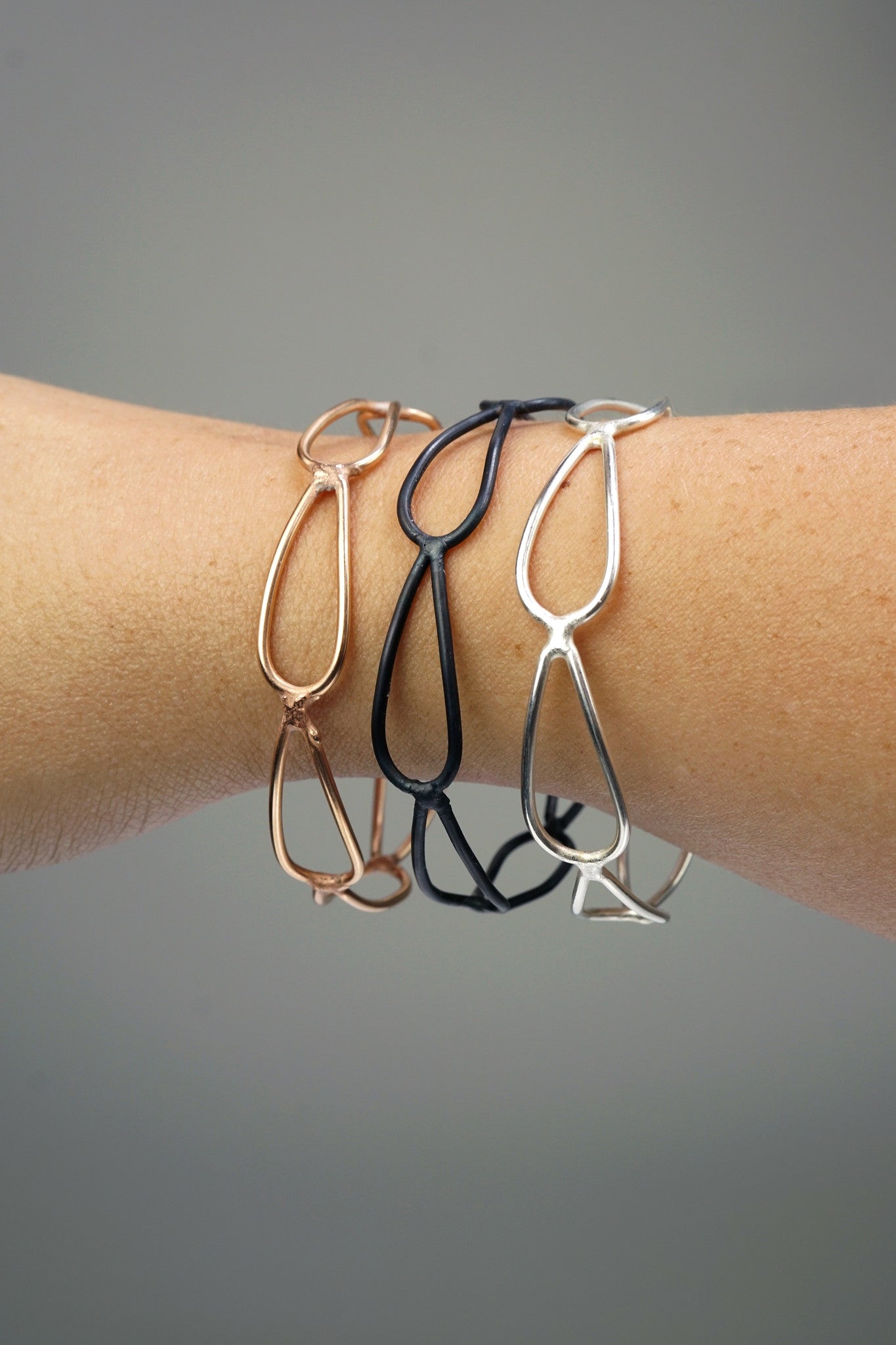 Sterling Silver Mountain Cuff Bracelet by Jen Lesea Designs
