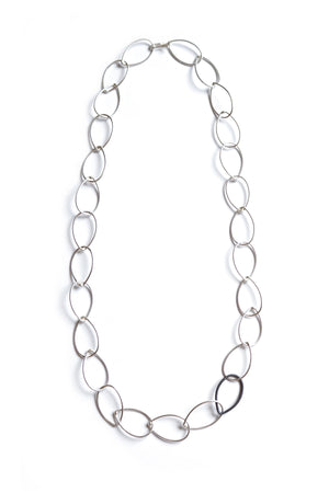 Ellen necklace - silver with steel accent - sample sale