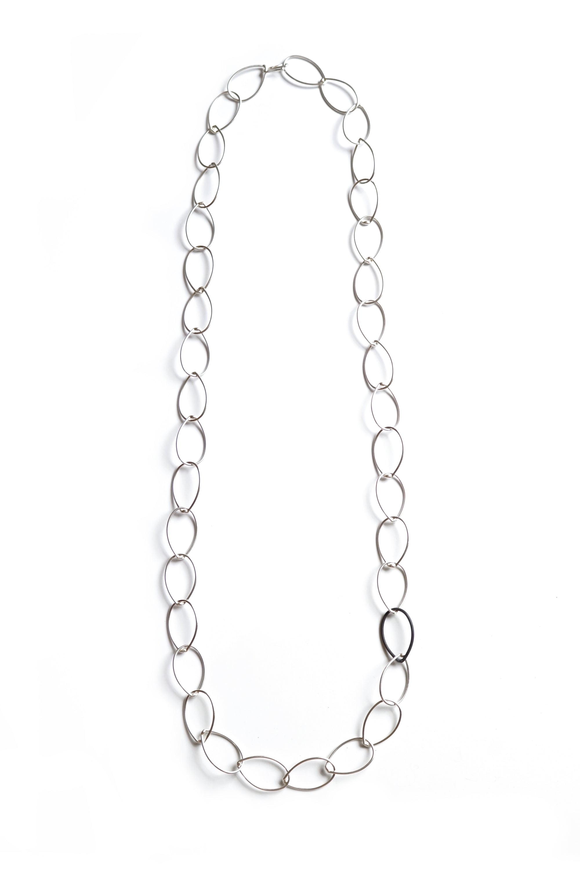 Alice necklace - silver with steel accent